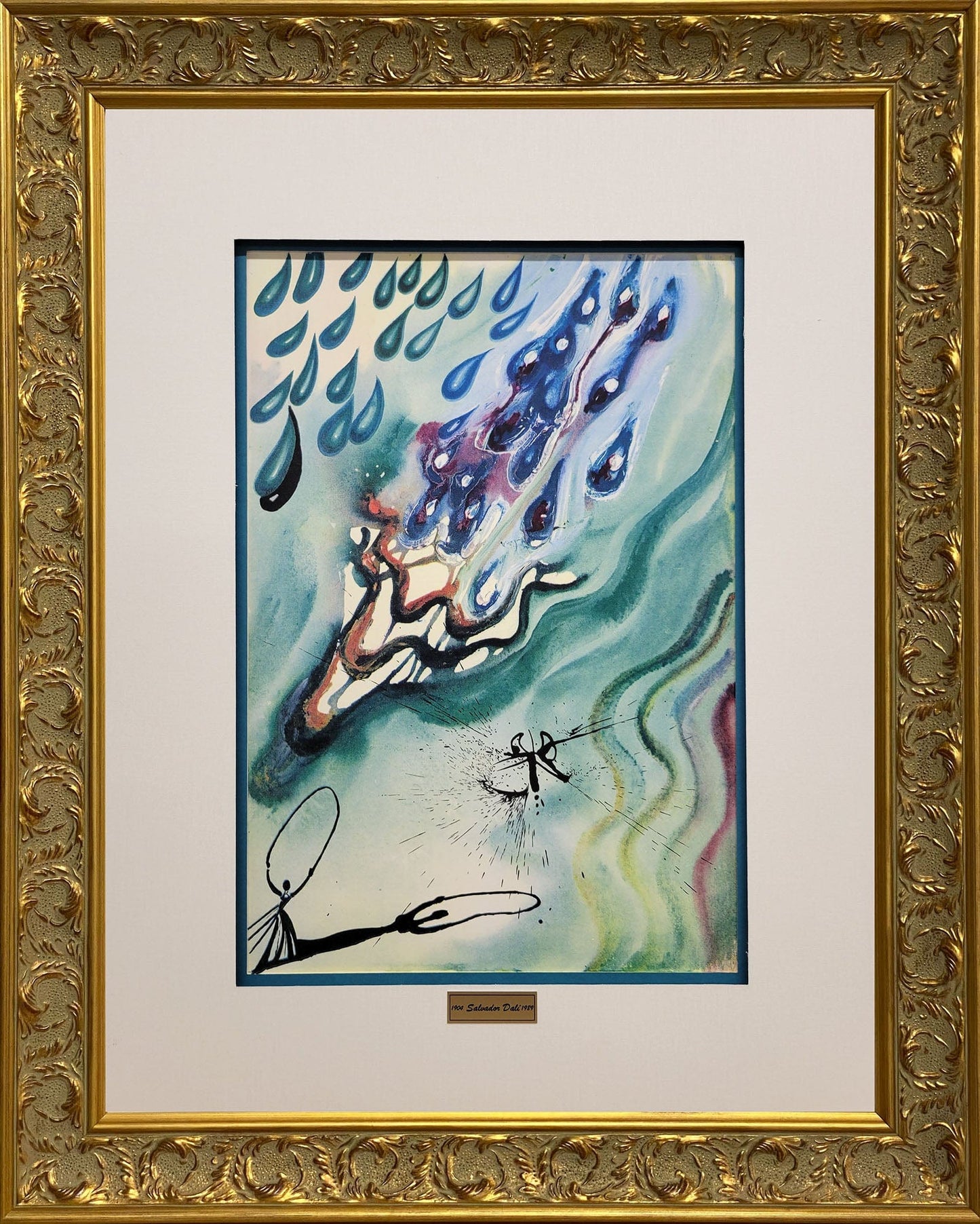 Salvador Dali; The Pool of Tears - Plate Signed