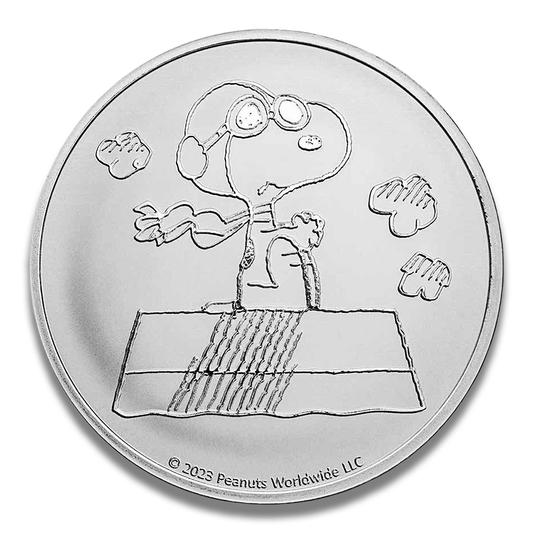 2023 Peanuts Snoopy Aviator 1 oz .999 Fine Silver Round
Gold & Silver Pawn Shop