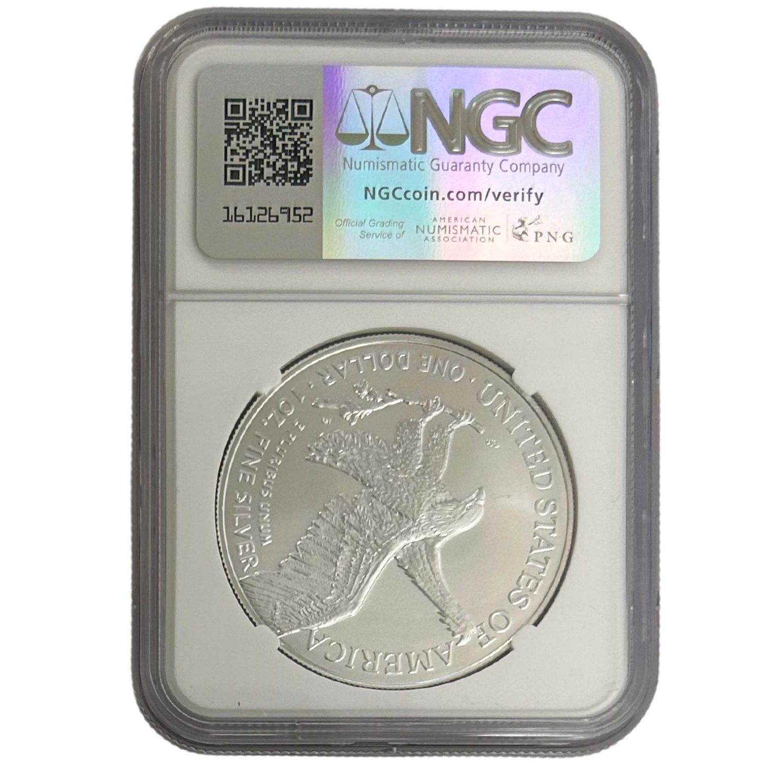 2024 Eagle S$1 Early Release MS 70 Graded NGC Back