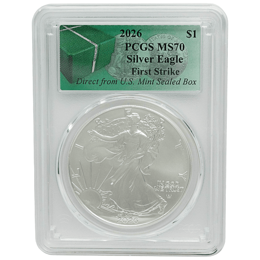 2026 American Silver Eagle PCGS MS70 First Strike
Gold & Silver Pawn Shop