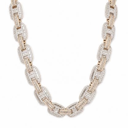 21" 10K Two-Tone Gold Diamond Gucci Link Chain Necklace
Gold & Silver Pawn Shop