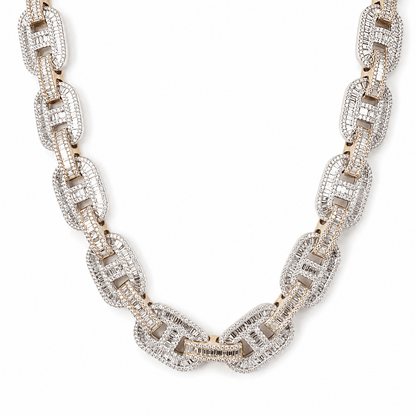 21" 10K Two-Tone Gold Diamond Gucci Link Chain Necklace
Gold & Silver Pawn Shop