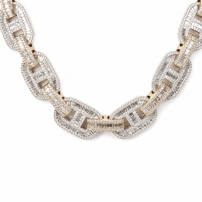 21" 10K Two-Tone Gold Diamond Gucci Link Chain Necklace
Gold & Silver Pawn Shop