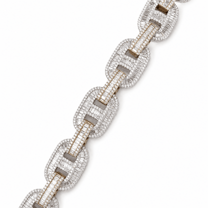21" 10K Two-Tone Gold Diamond Gucci Link Chain Necklace
Gold & Silver Pawn Shop