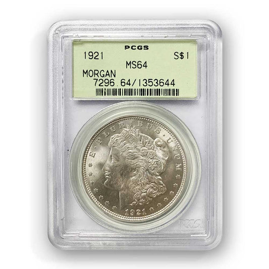 1921 Morgan Dollar PCGS MS64