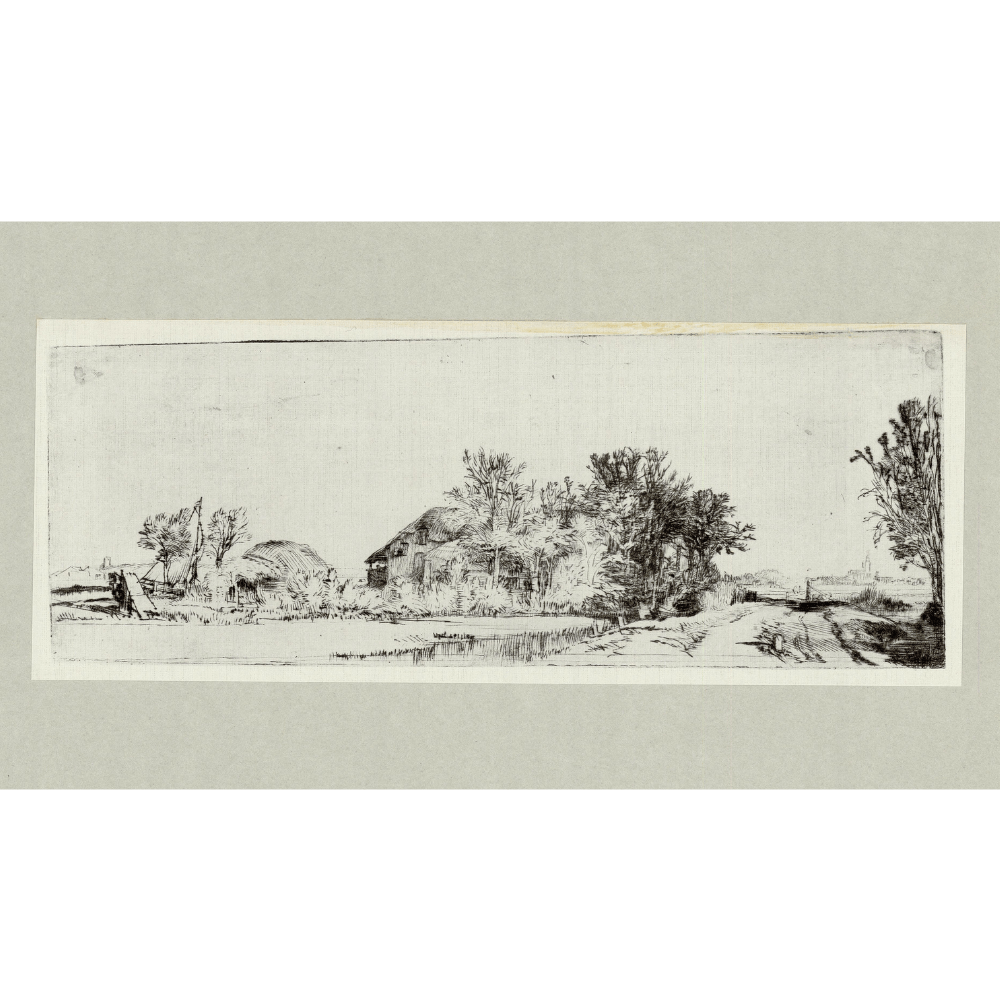Rembrandt Van Rijn; Landscape with a Road beside a Canal c. 1652 Art G S Pawn