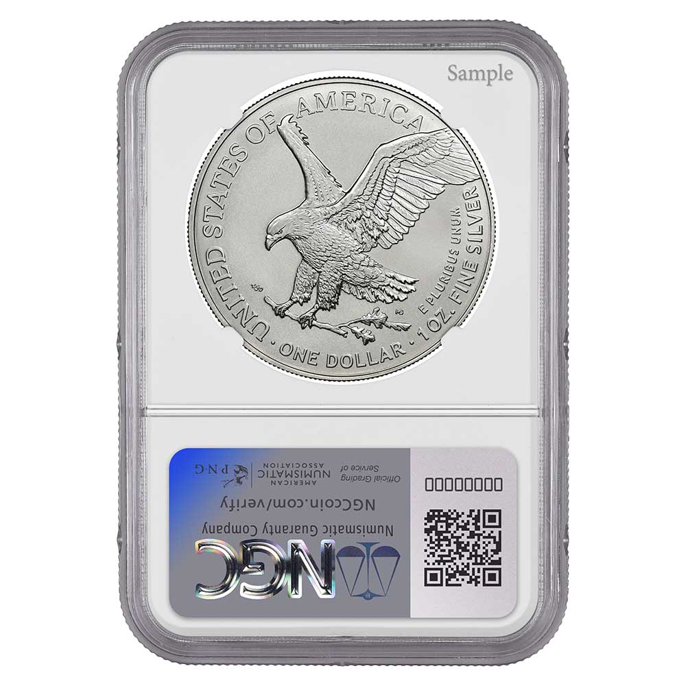 2025 Silver Eagle MS70 NGC Reverse