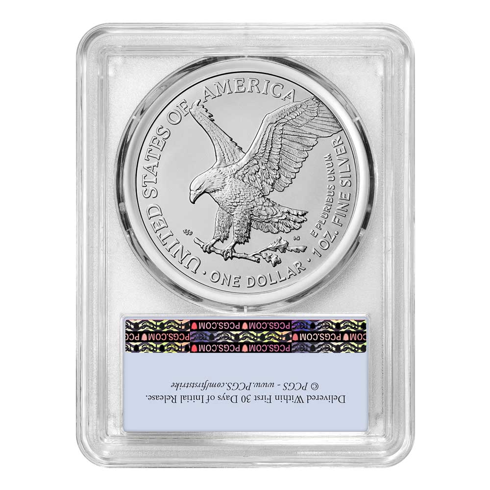 2025 US Silver Eagle PCGS MS70 Reverse