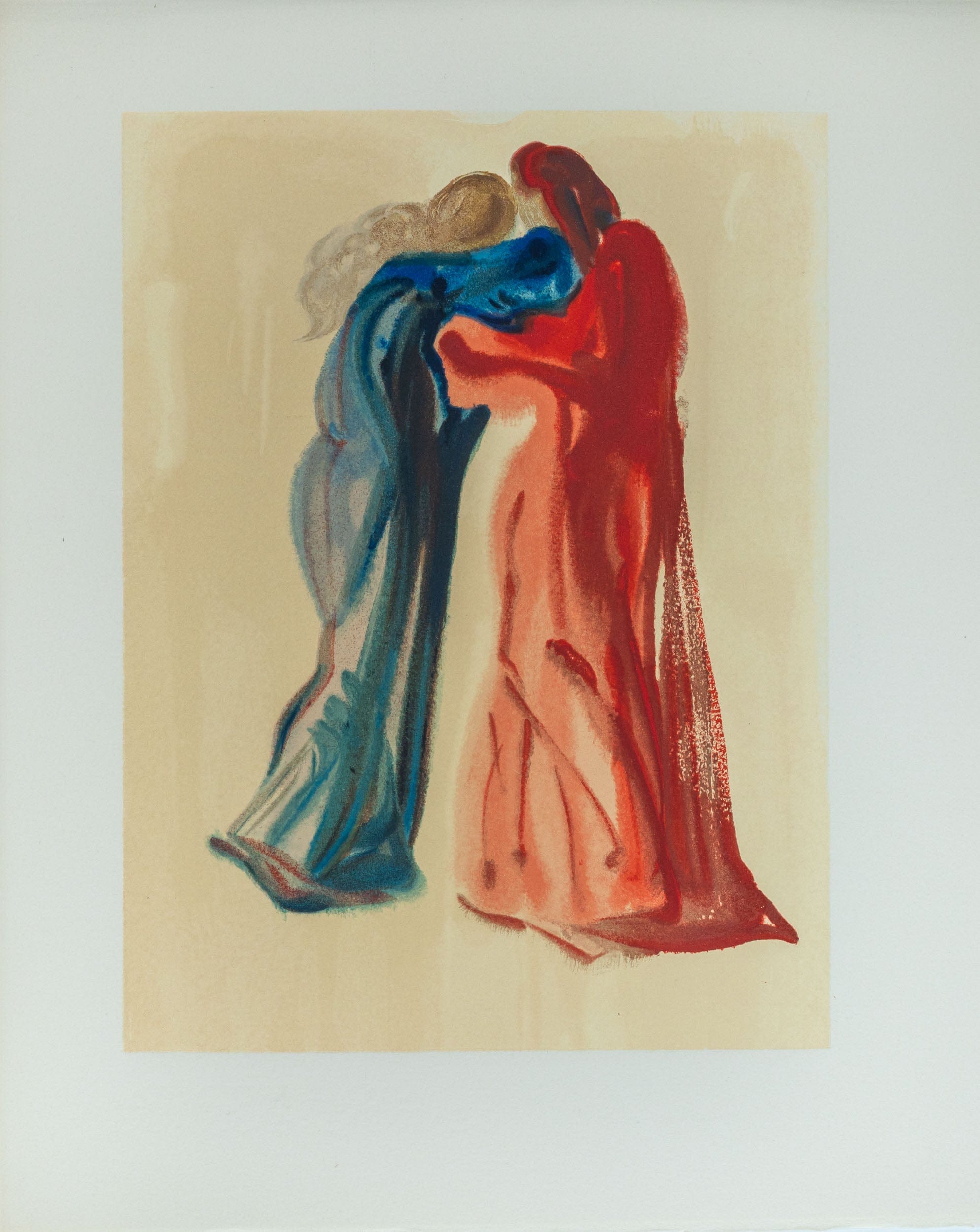 Salvador Dalí: Dante and Beatrice, Purgatory Canto 29, The Divine