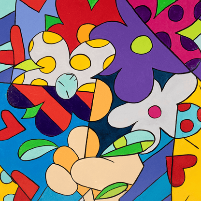 De Giacco Colorful Pop Art Floral Still Life Painting
Gold & Silver Pawn Shop