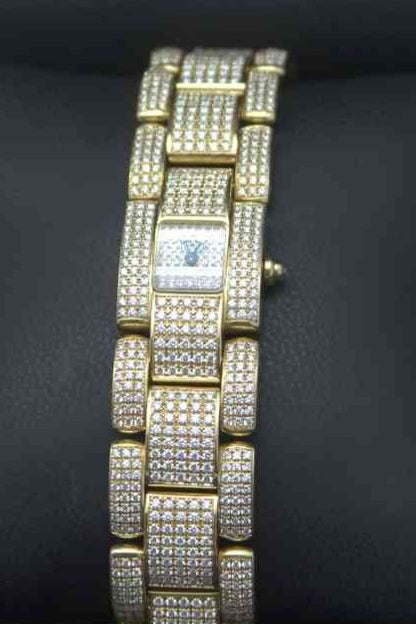 Chaumet Paris 18K Yellow Gold & Diamond Wristwatch Thumb