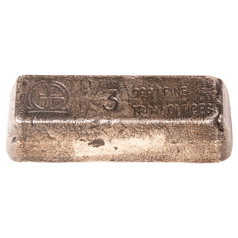 3 Troy Oz .999 Fine Silver Hand-Poured Bullion Bar
Gold & Silver Pawn Shop
