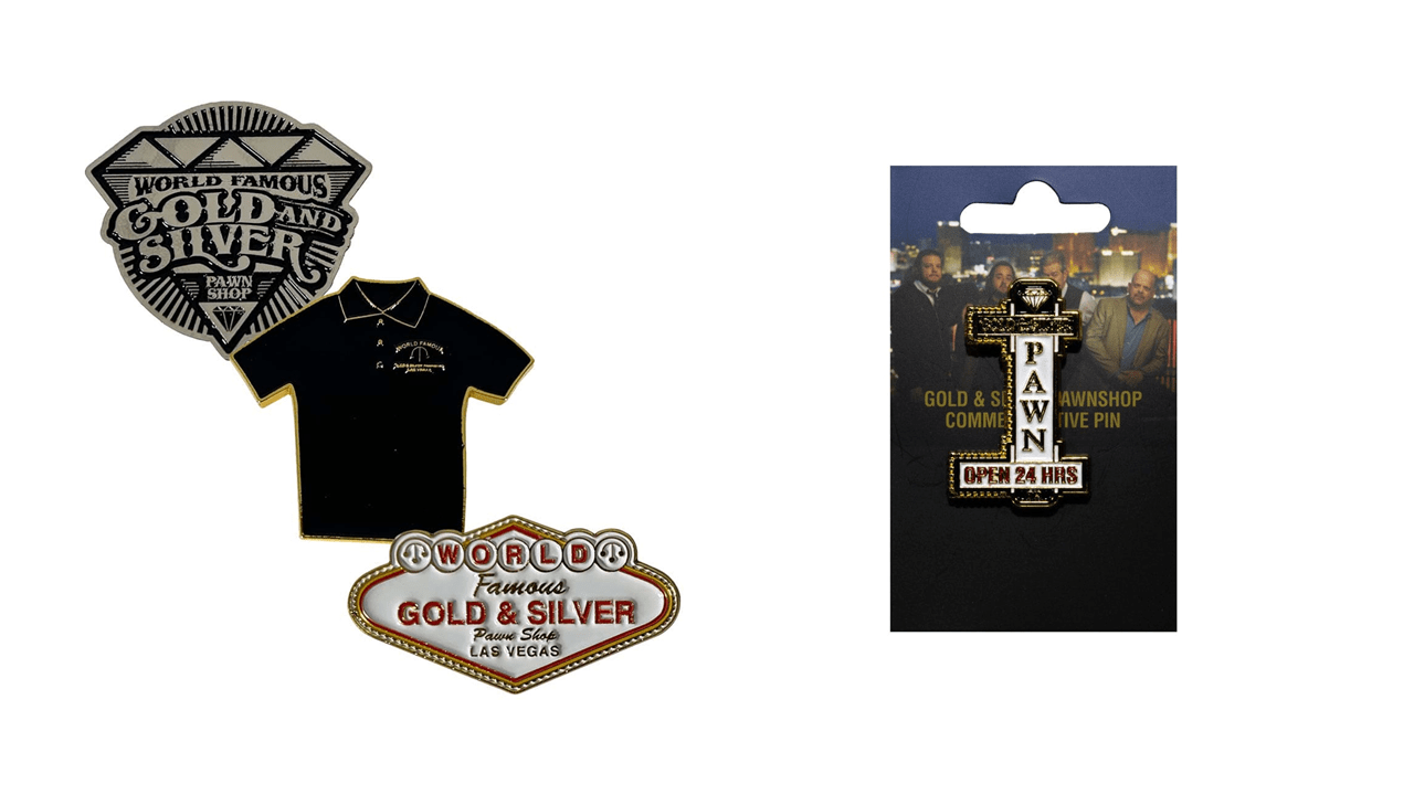 Gold & Silver Pawn Shop Commemorative Pins