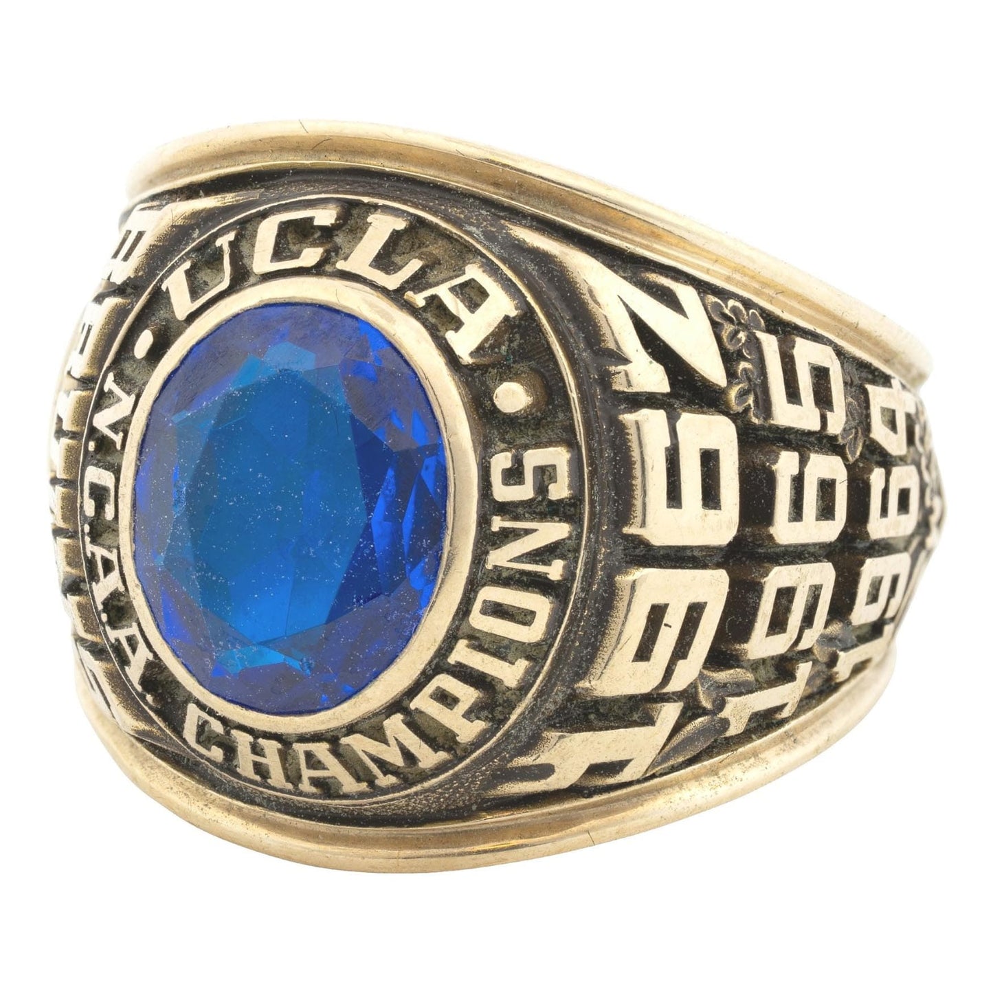 1967 UCLA Basketball National Championship Ring Gold & Silver Pawn Shop
