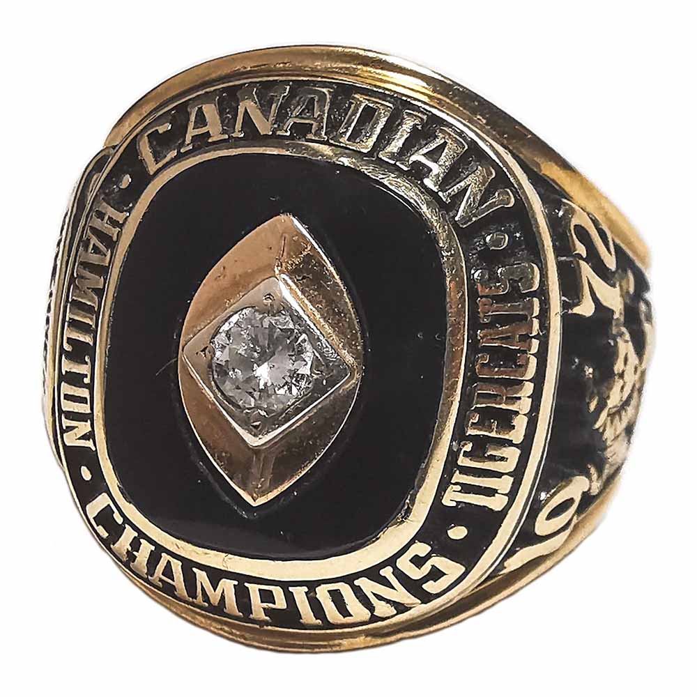 Hamilton Inches Rings Man 1972 Hamilton Tiger-Cats Grey Cup Ring – Gold & Silver Pawn Shop
