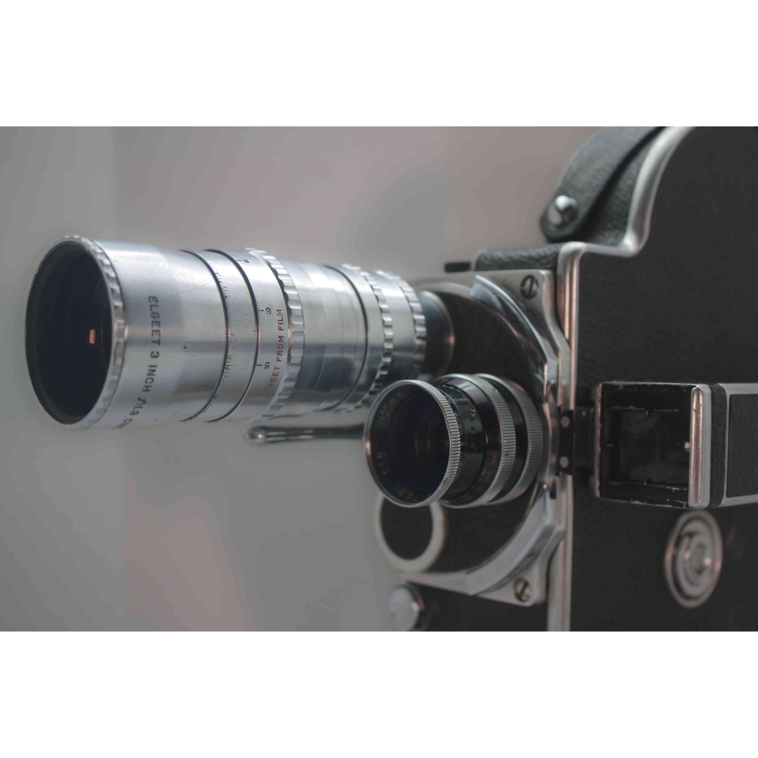 Antique Bolex 16MM Camera Lens View