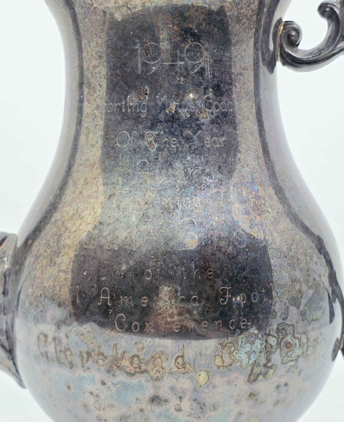 1949 Sporting News Coach of the Year Award - Paul Brown, Cleveland Browns Gold & Silver Pawn Shop