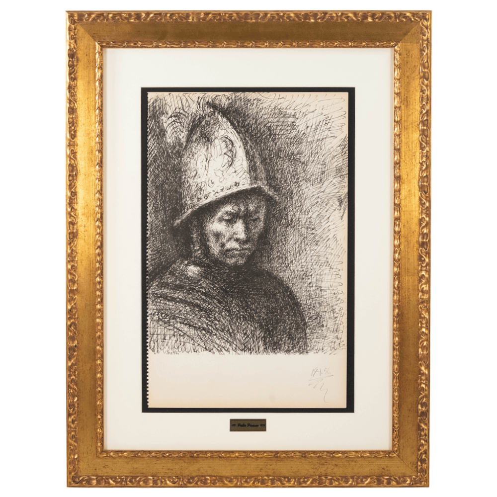 Picasso: Man in Helmet, Homage to Rembrandt 14.1.56, Carnet de la Californie Art G S Pawn