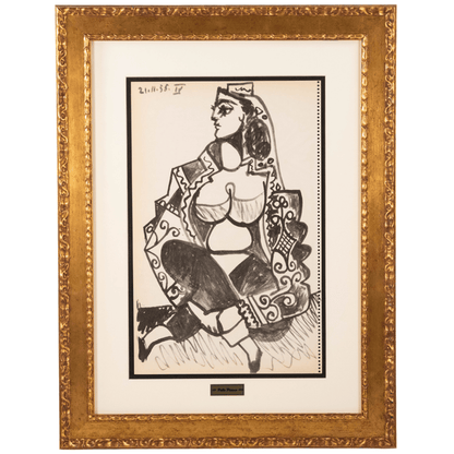 Picasso: Odalisque IV 21.11.55, Carnet de la Californie Art G S Pawn