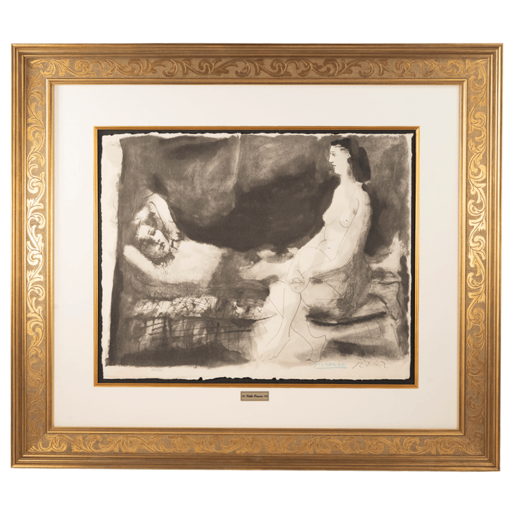 Pablo Picasso: Homme Couché et Femme Assise, La Flûte Double