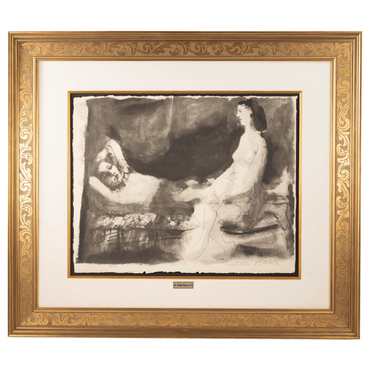 Pablo Picasso: Homme Couché et Femme Assise, La Flûte Double