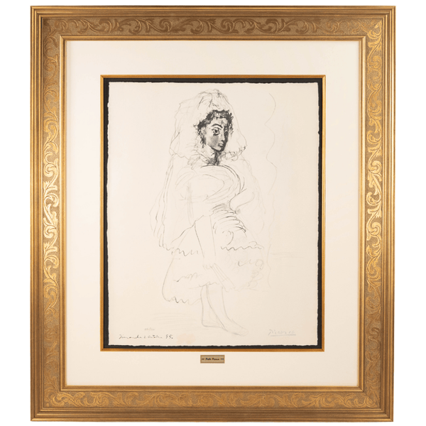 Pablo Picasso: Jacqueline en Espagnole, La Flûte Double – Gold