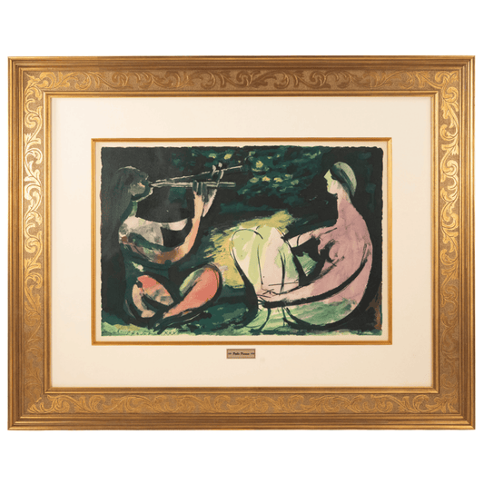 Pablo Picasso: Joueur de Diaule et Nu, La Flûte Double Art G S Pawn