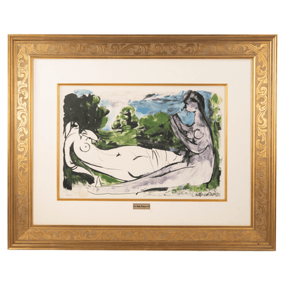 Pablo Picasso: Femme Nue Couché et Joueur de Flûte, La Flûte Double
