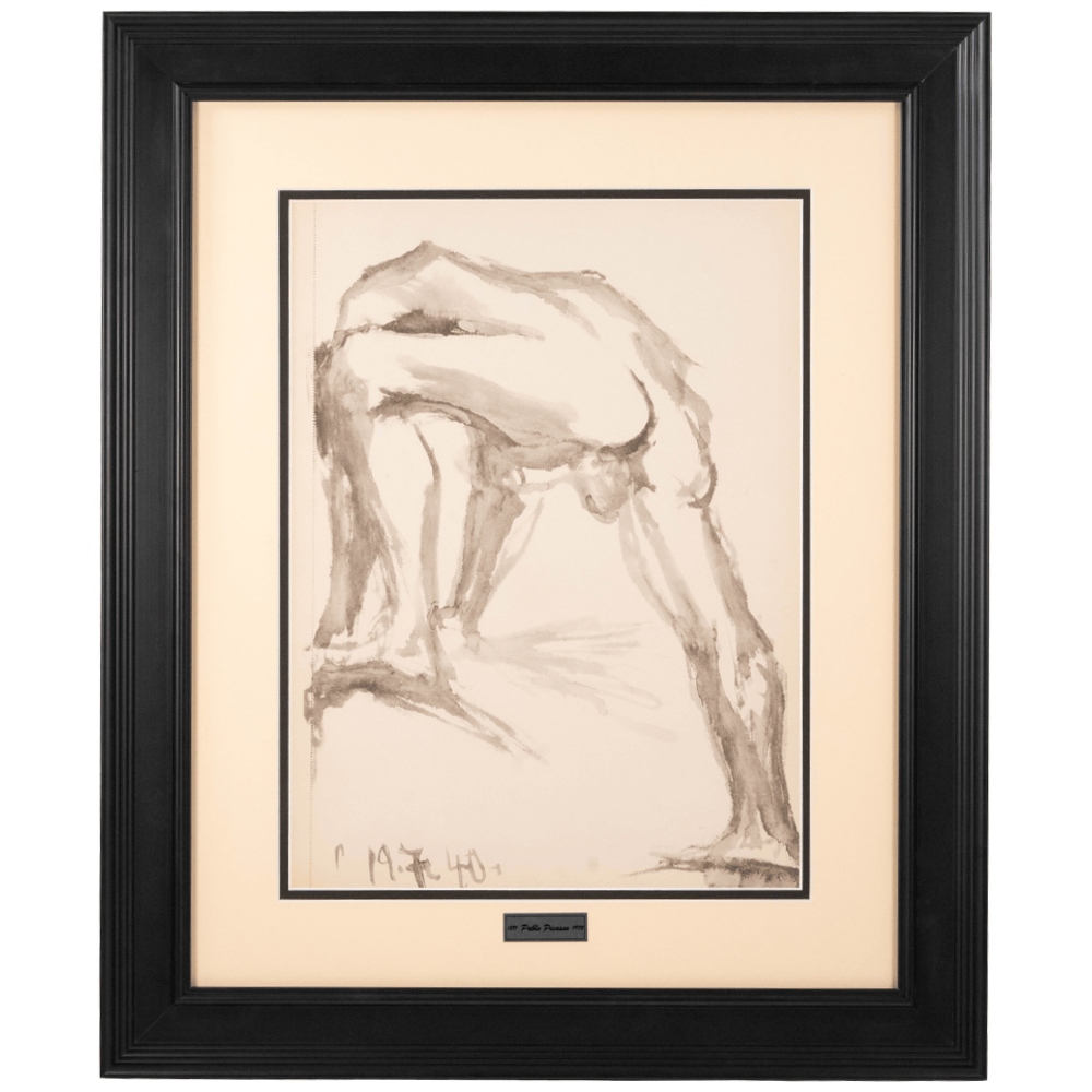 Picasso: Male Figurative Study, Royan, 19.7.40, Carnet de Dessins Art Gold & Silver Pawn Shop