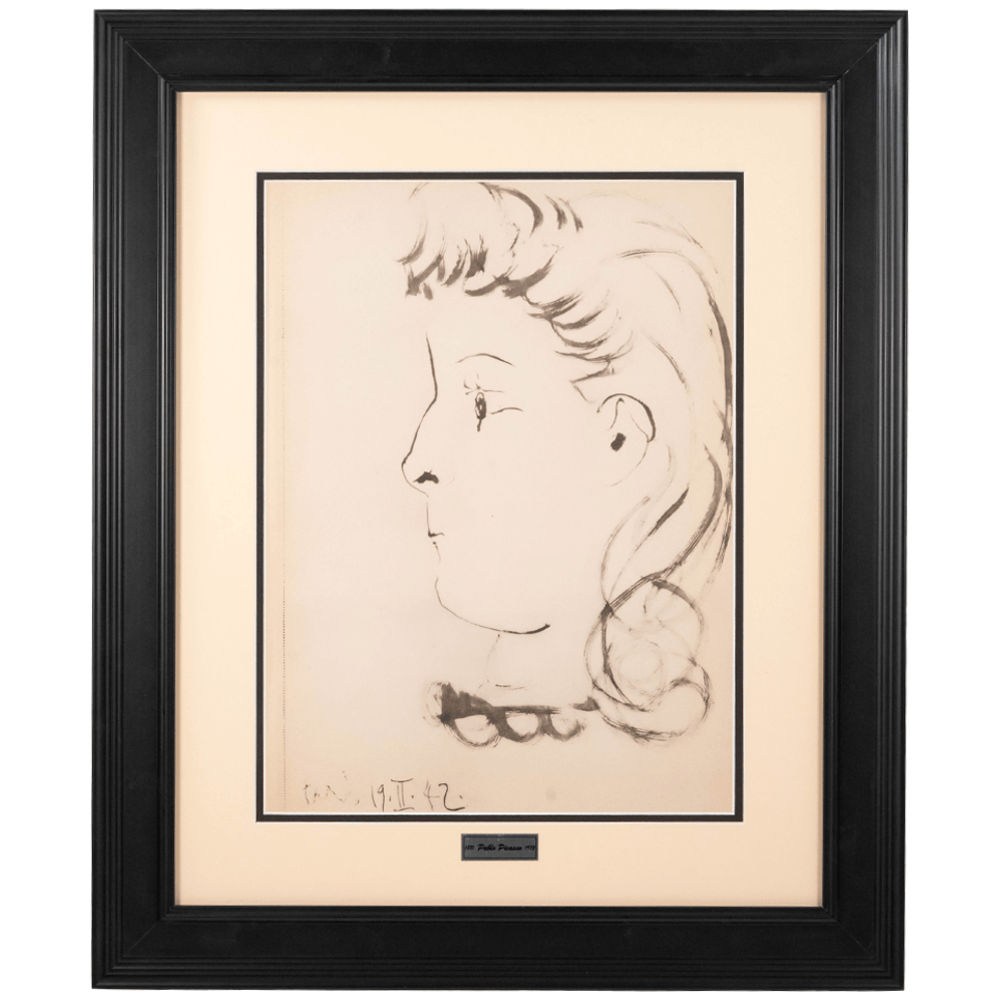 Picasso: Expressionist Portrait, Paris, 19.II.42, Carnet de Dessins Art Gold & Silver Pawn Shop