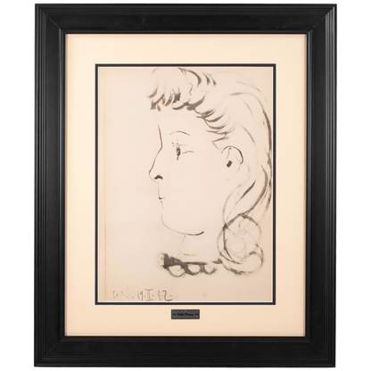 Picasso: Expressionist Portrait, Paris, 19.II.42, Carnet de Dessins Art Gold & Silver Pawn Shop