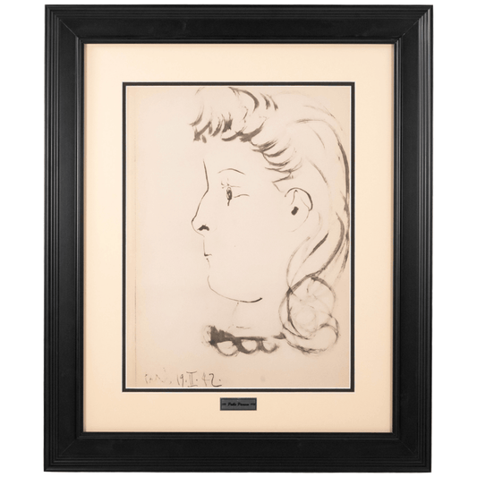Picasso: Expressionist Portrait, Paris, 19.II.42, Carnet de Dessins Art Gold & Silver Pawn Shop