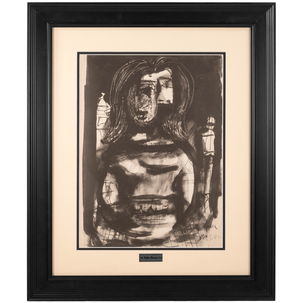 Picasso: Cubist Portrait, Royan, 30.5.40, Carnet de Dessins