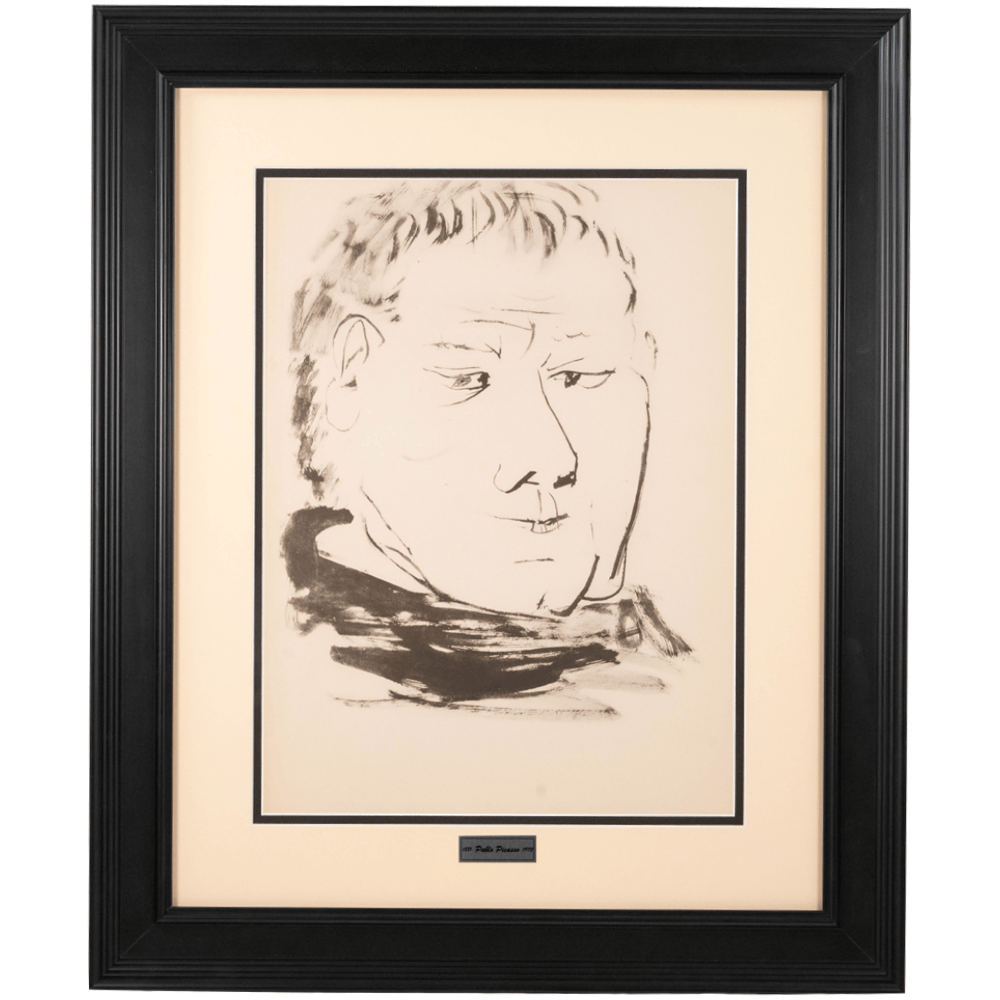 Picasso: Expressionist Potrait of a Man, Paris, Carnet de Dessins Art Gold & Silver Pawn Shop