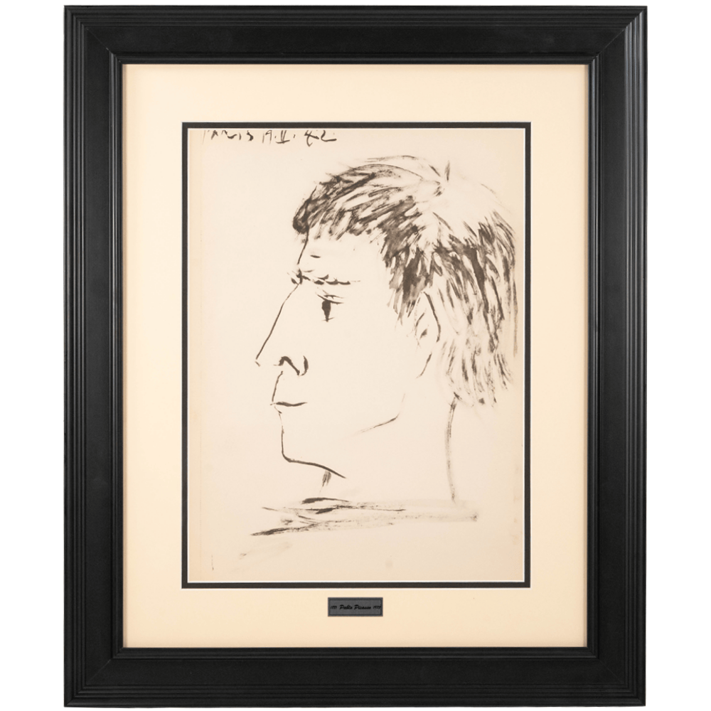 Picasso: Expressionist Portrait, Paris, 19.II.42, Carnet de Dessins Art Gold & Silver Pawn Shop