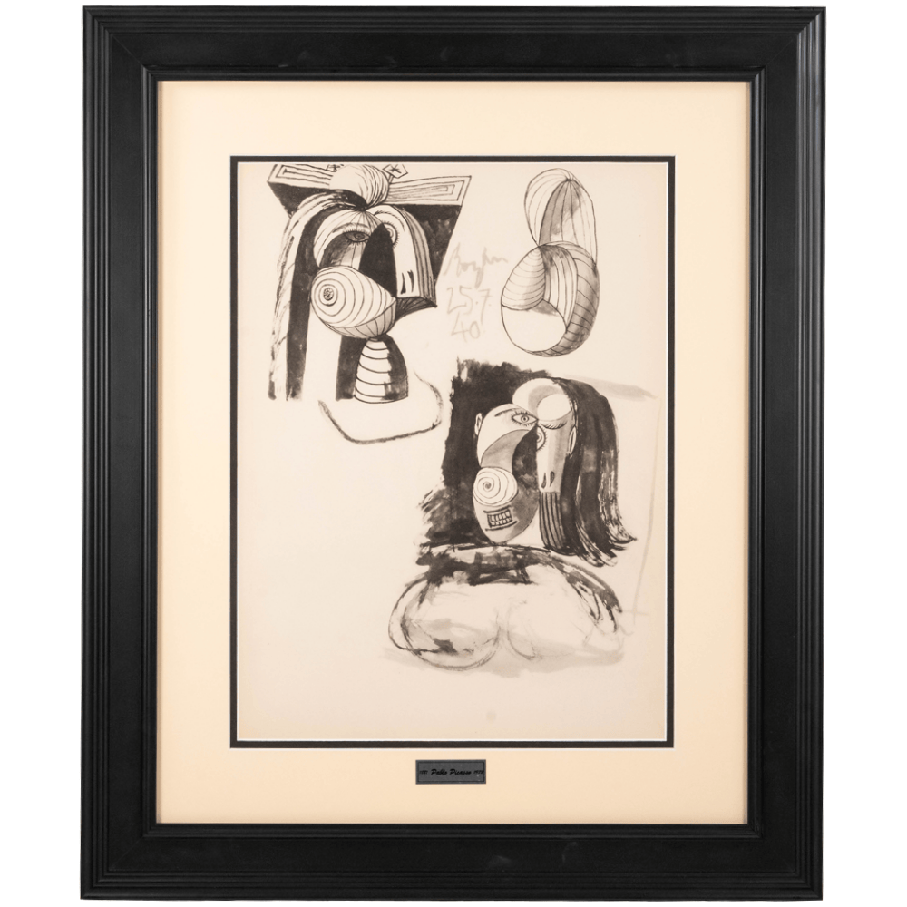 Picasso: Cubist Portrait Study, Royan, 25.7.40, Carnet de Dessins Art Gold & Silver Pawn Shop