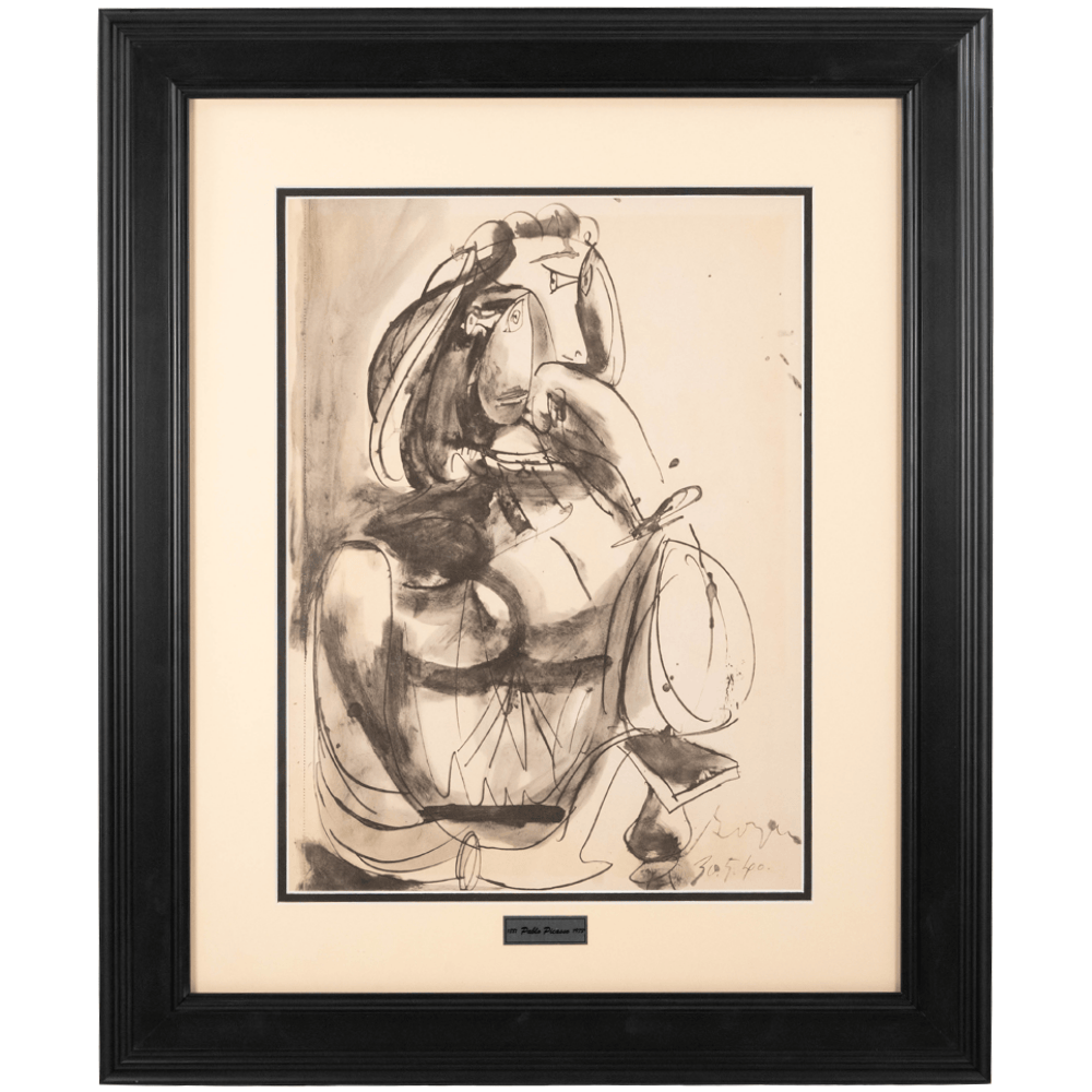Picasso: Cubist Portrait, Royan, 30.5.40, Carnet de Dessins Art Gold & Silver Pawn Shop