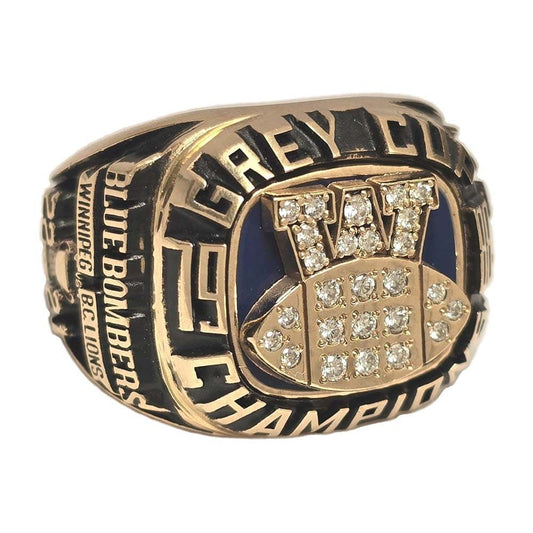 1988 Winnipeg Blue Bombers Grey Cup Ring Gold & Silver Pawn Shop