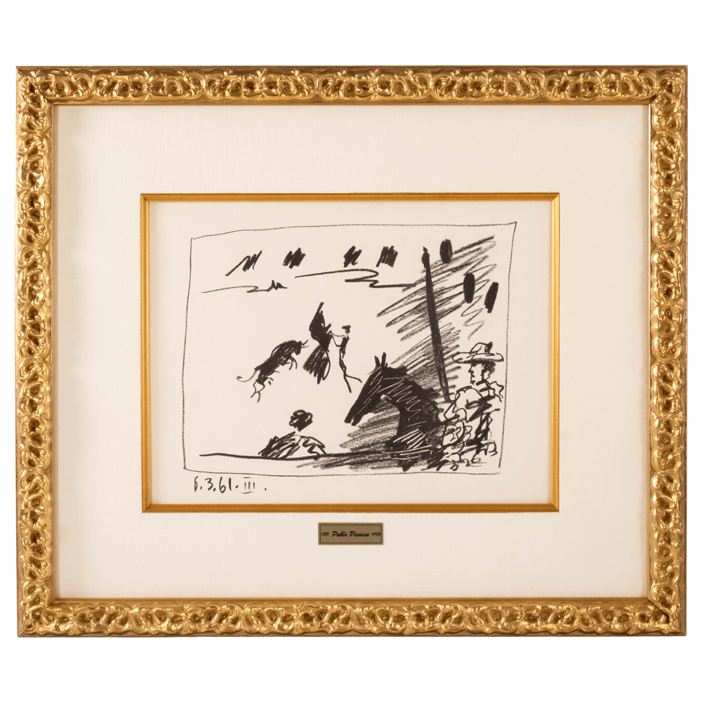 Pablo Picasso: A Los Toros, 1961 Complete Suite of 4 Original Lithographs
