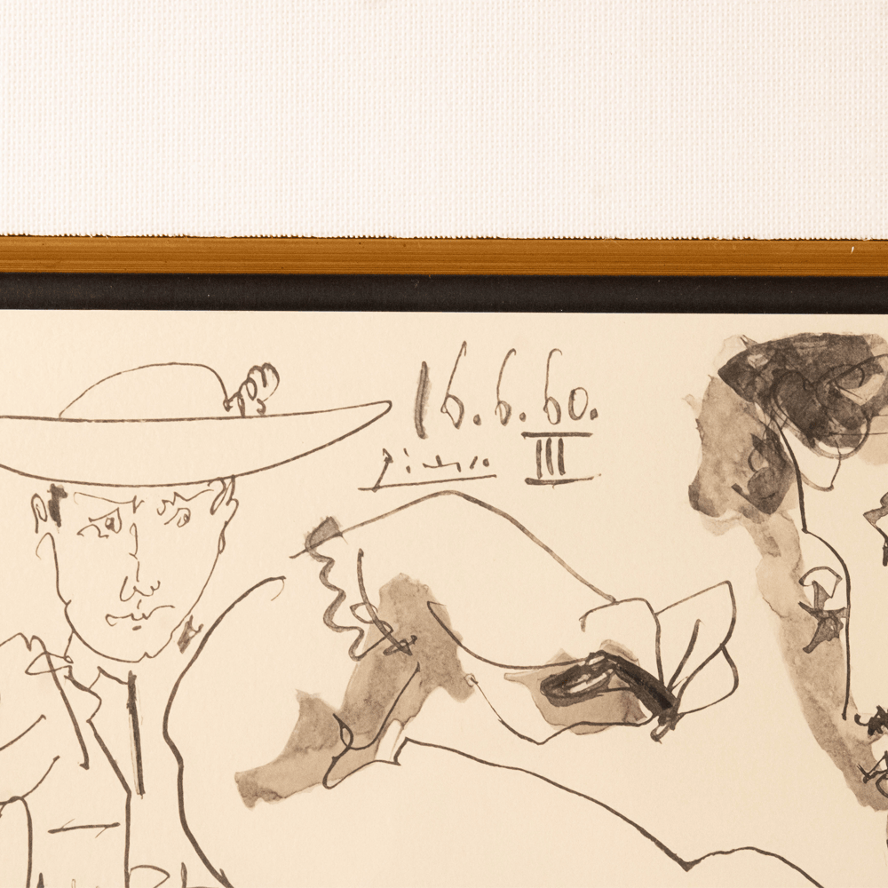 Pablo Picasso: Feuille d'Etudes, from Toros, 1960 Art Gold & Silver Pawn Shop