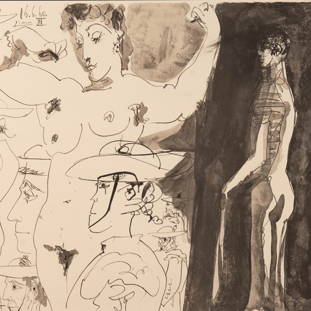 Pablo Picasso: Feuille d'Etudes, from Toros, 1960 Art Gold & Silver Pawn Shop