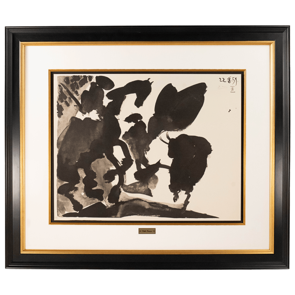 Pablo Picasso: La Passe de Cape, from Toros, 1960