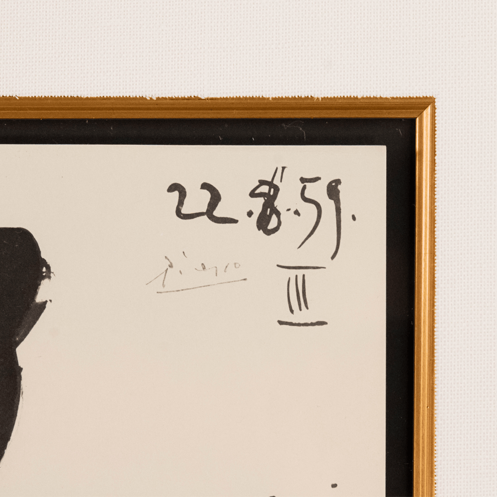 Pablo Picasso: La Passe de Cape, from Toros, 1960