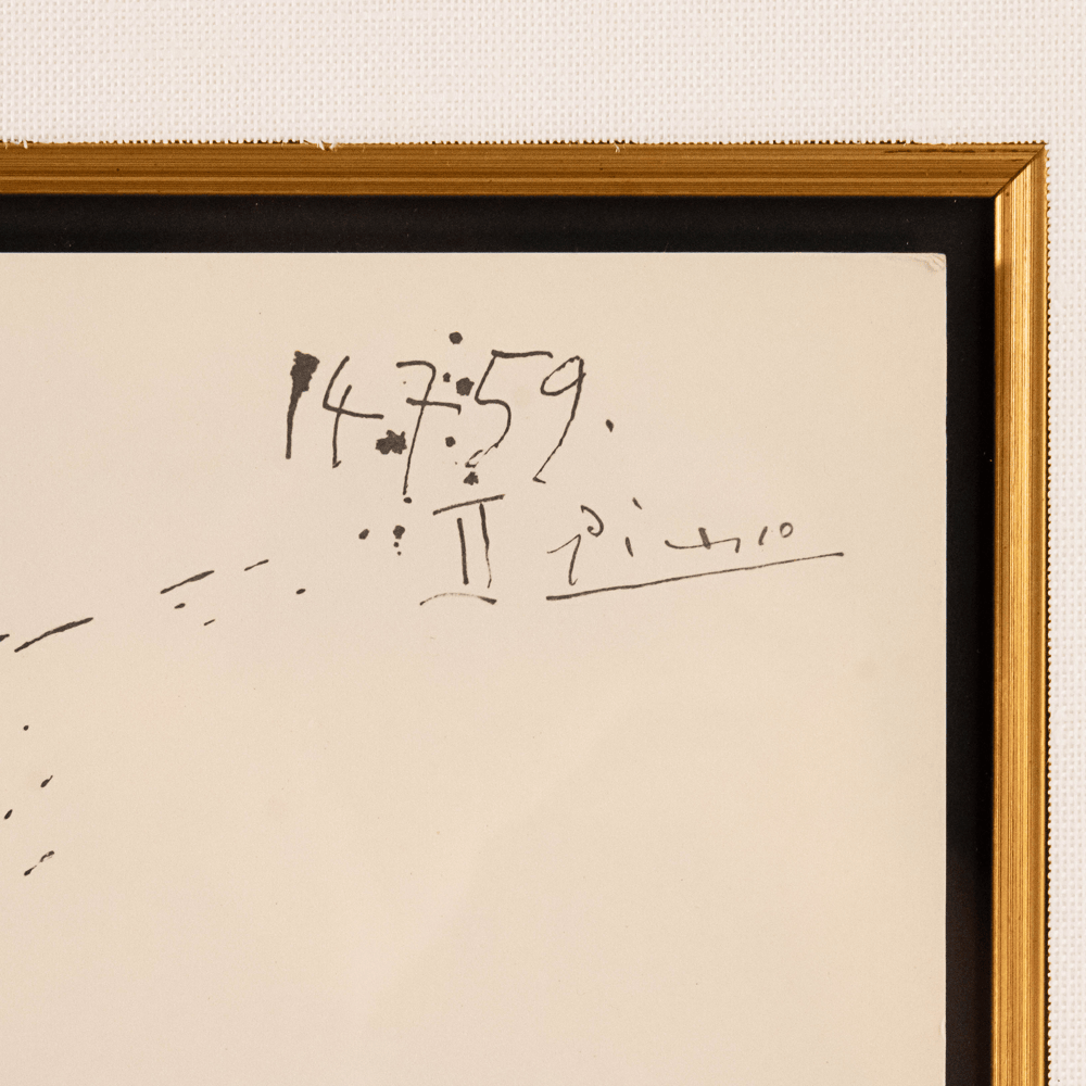 Pablo Picasso: Le Picador Attablé, from Toros, 1960