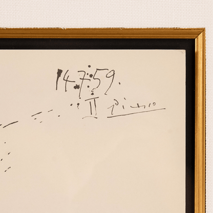 Pablo Picasso: Le Picador Attablé, from Toros, 1960