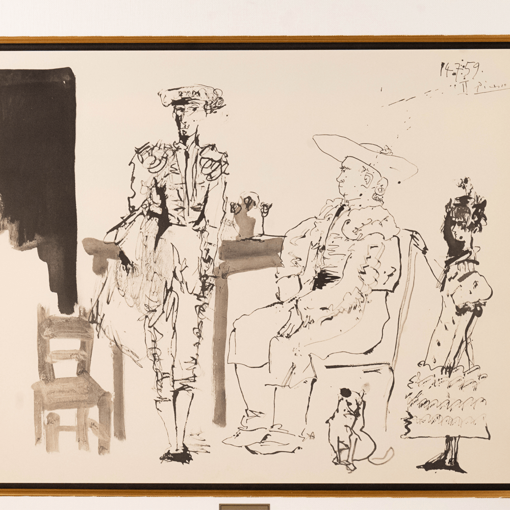 Pablo Picasso: Le Picador Attablé, from Toros, 1960