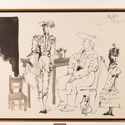Pablo Picasso: Le Picador Attablé, from Toros, 1960