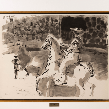 Pablo Picasso: L'Entrée du Picador, from Toros, 1960