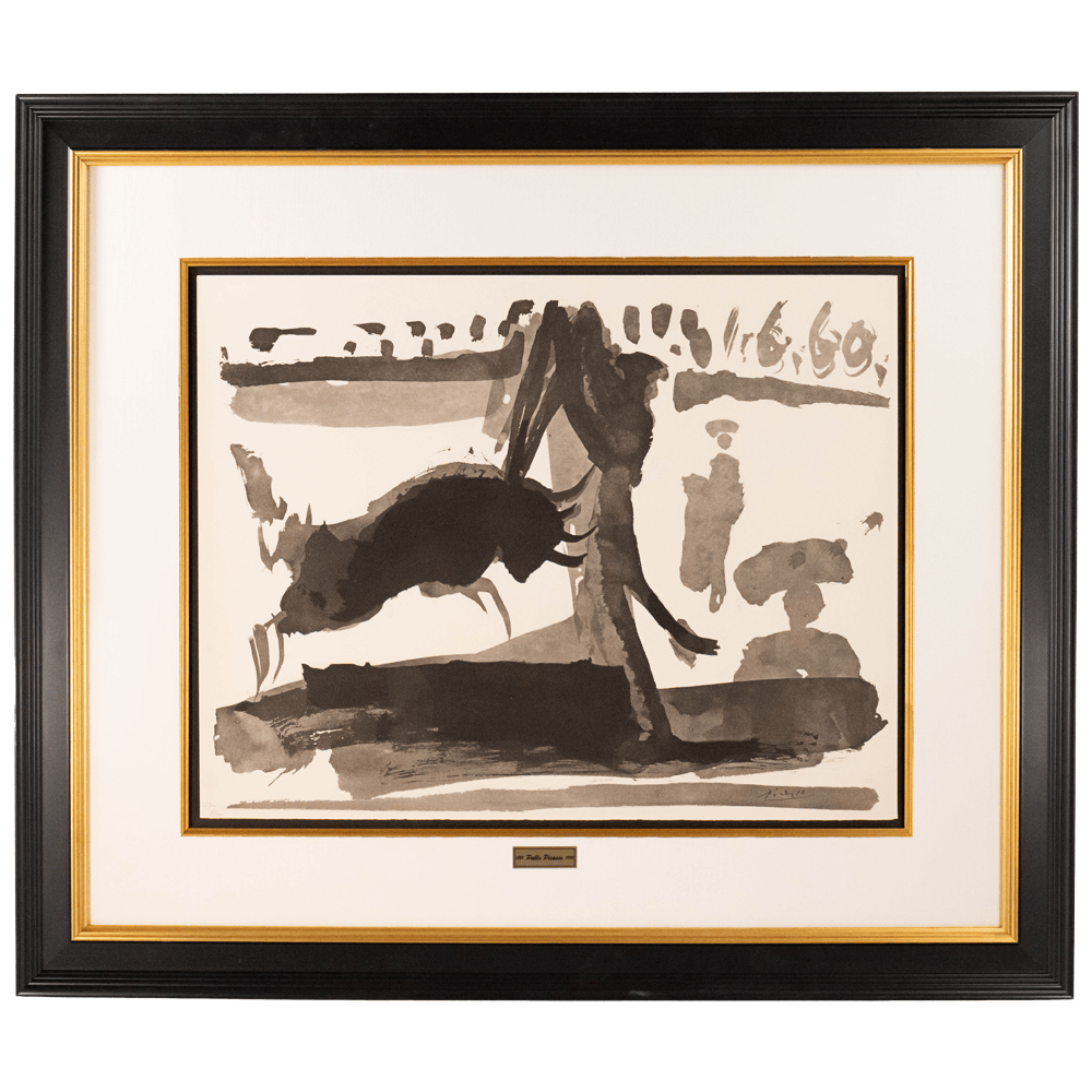 Pablo Picasso: Les Banderilles, from Toros, 1960