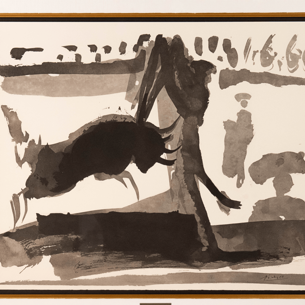 Pablo Picasso: Les Banderilles, from Toros, 1960